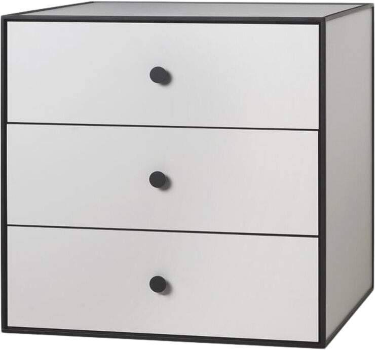 Frame 49 med 3 skuffer - Lysegrå