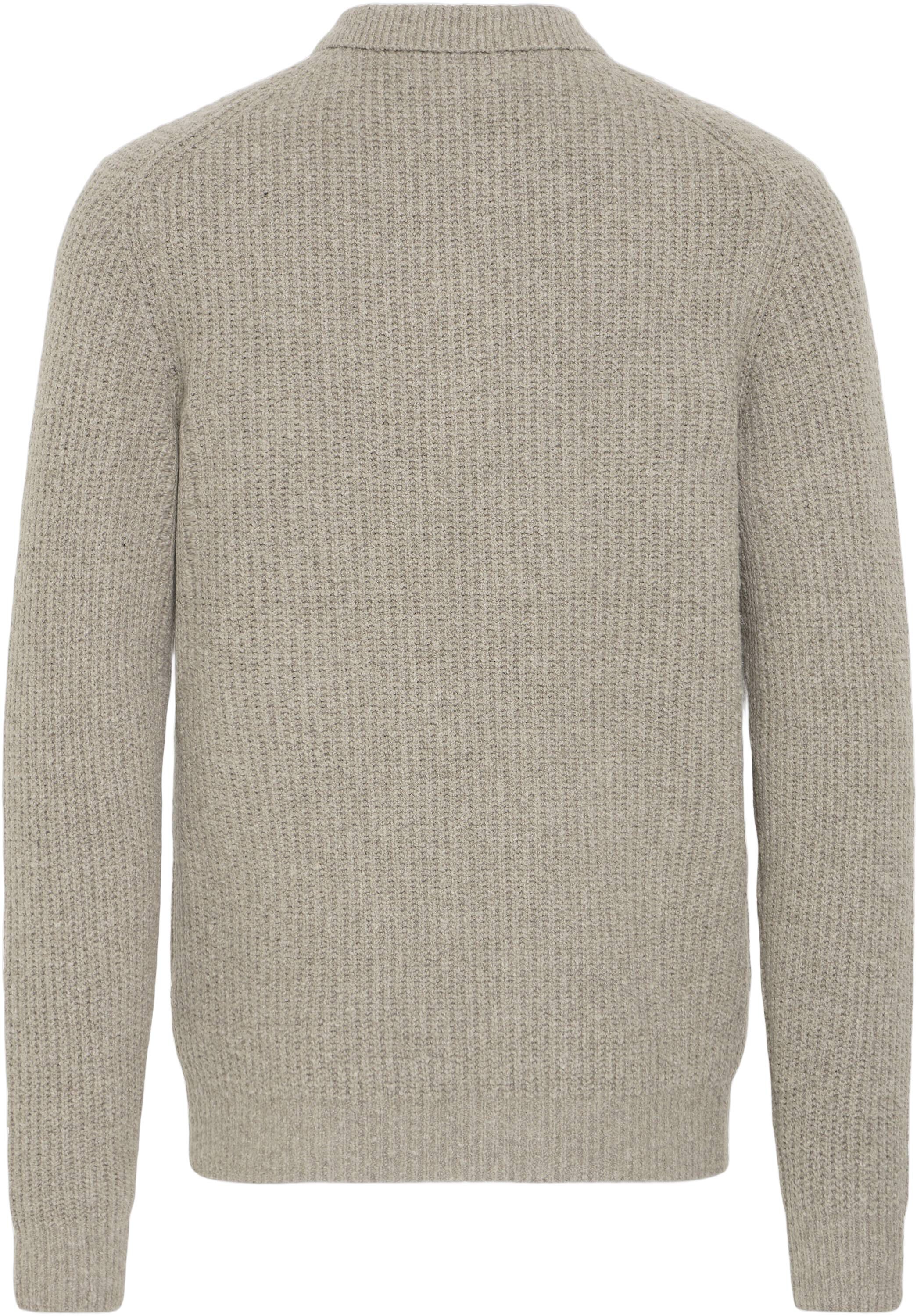 CFGAHN 1X1 RIB POLO KNIT