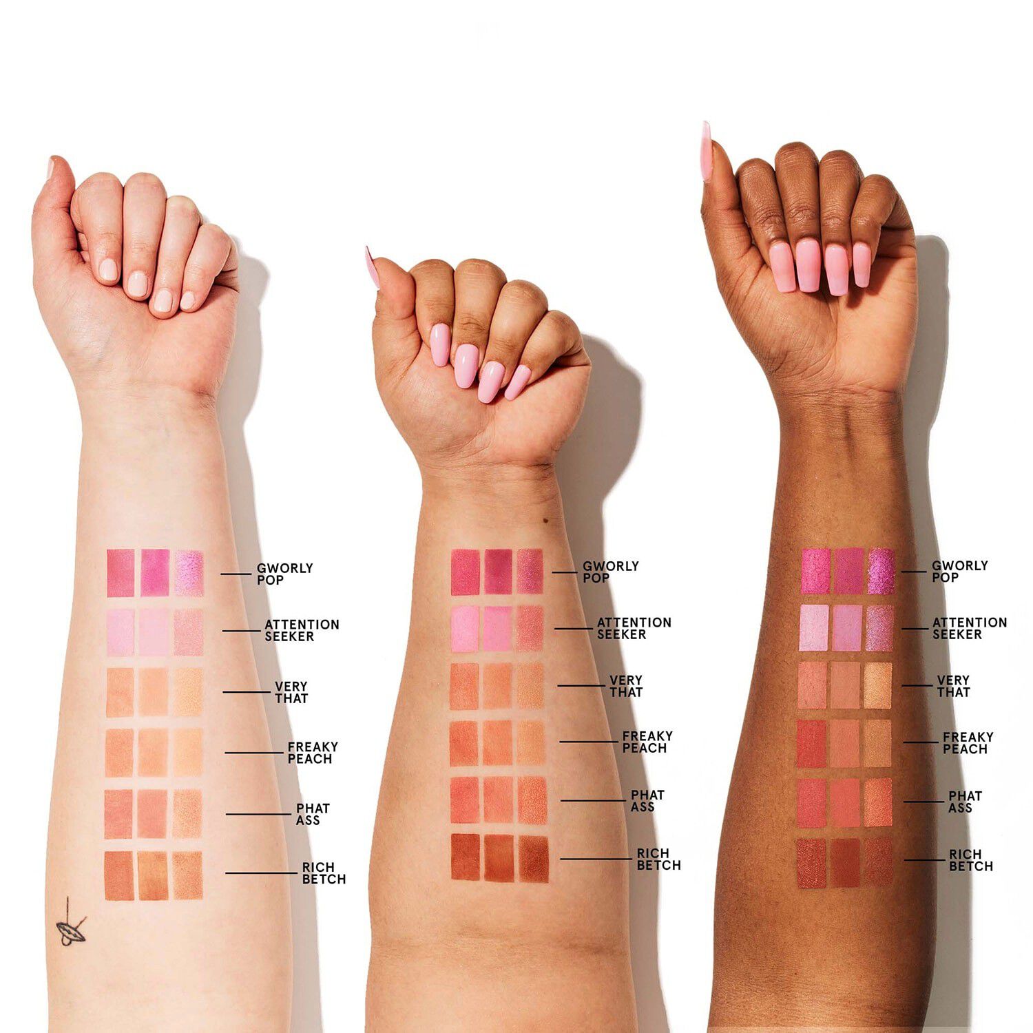 Cheek Clapper 3D - Tekstureret blush-trio