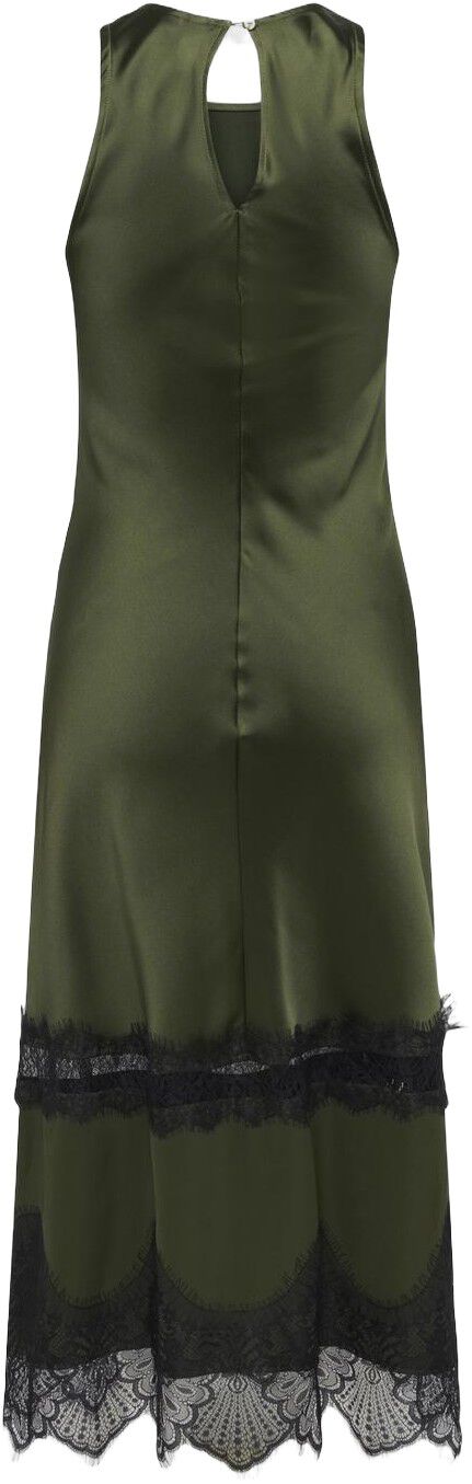 Onlindona S/L Long Lace Satin Dress Wvn