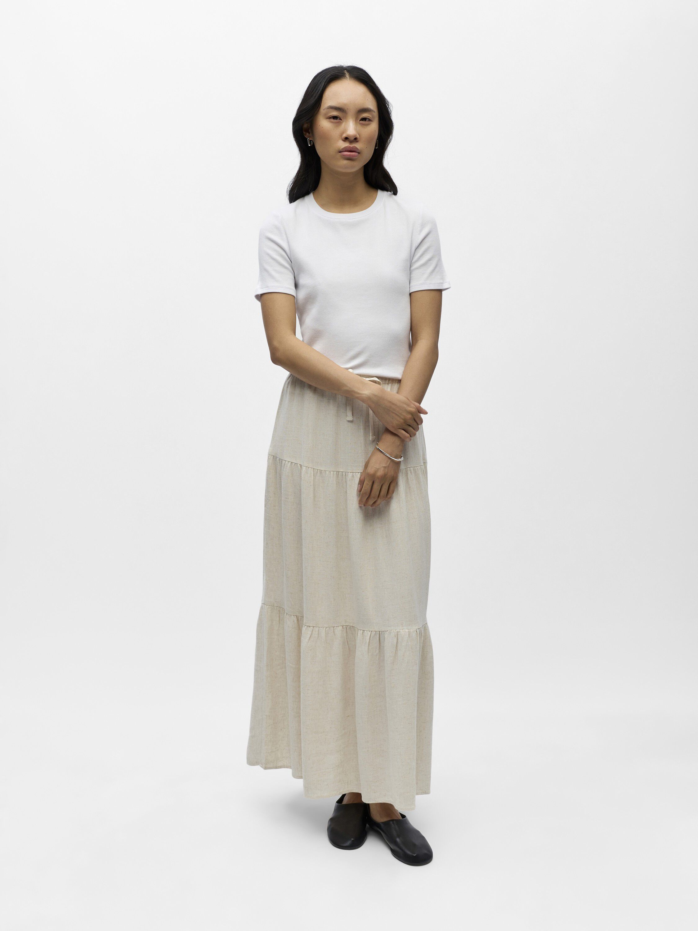 OBJSANNE MW LONG LAYER SKIRT NOOS
