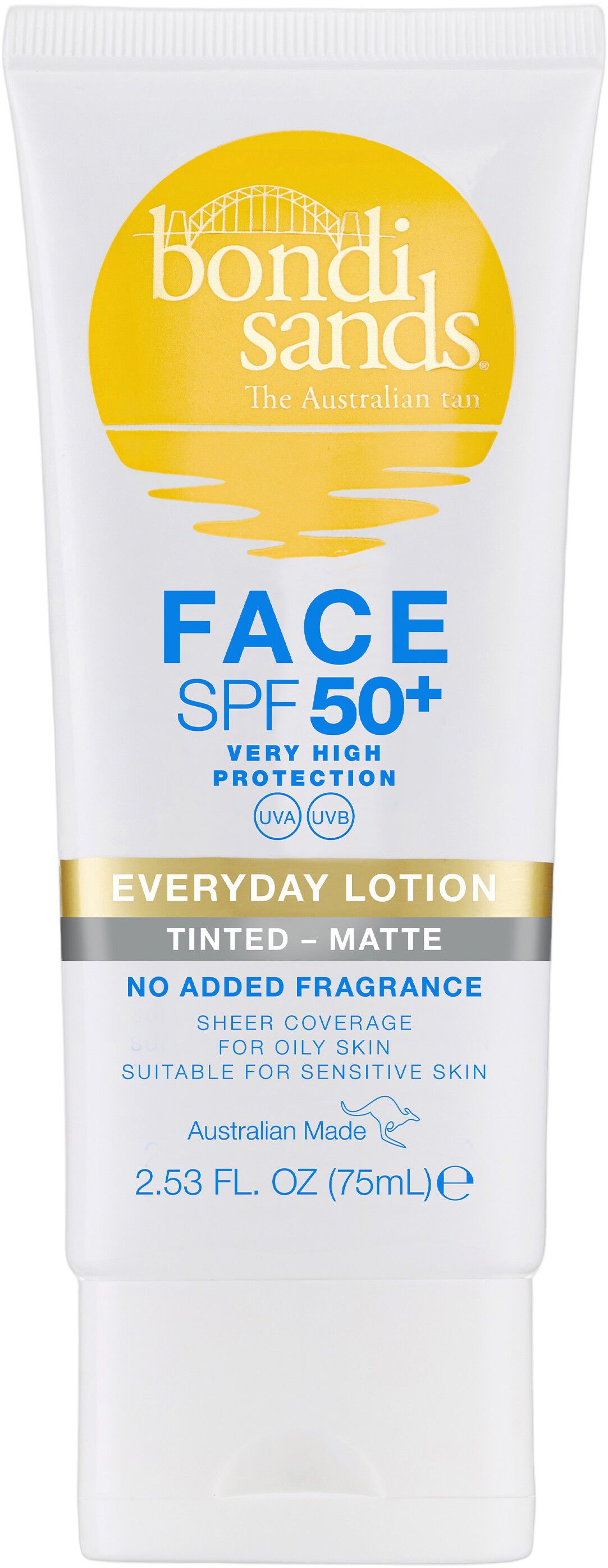 BONDI SANDS SPF 50+ EVERYDAY MATTE TINTED FACE LOTION 75mL