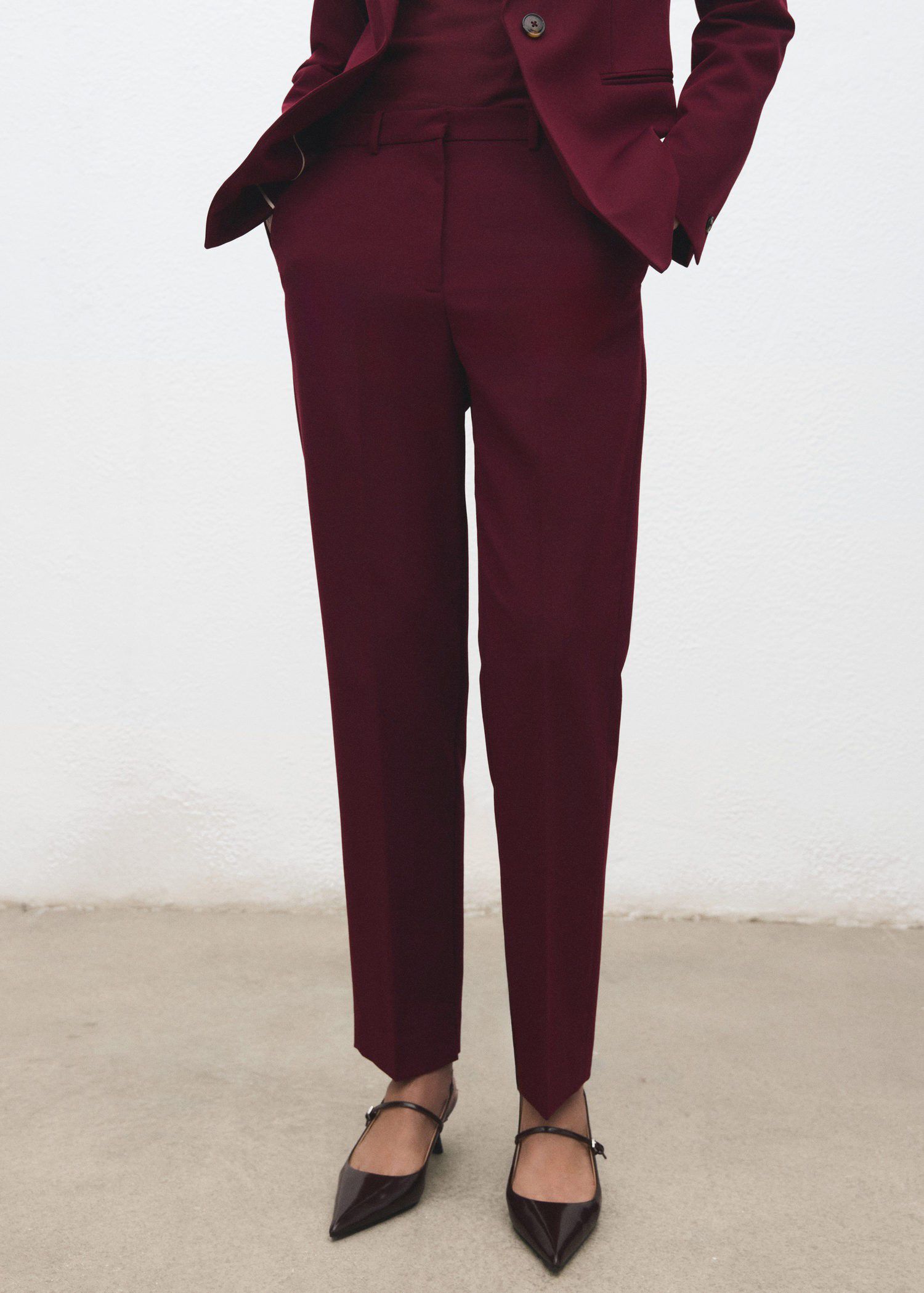 Straight suit trousers