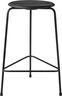 HIGH DOT skammel Cowboy Black / Black mat lacquered base