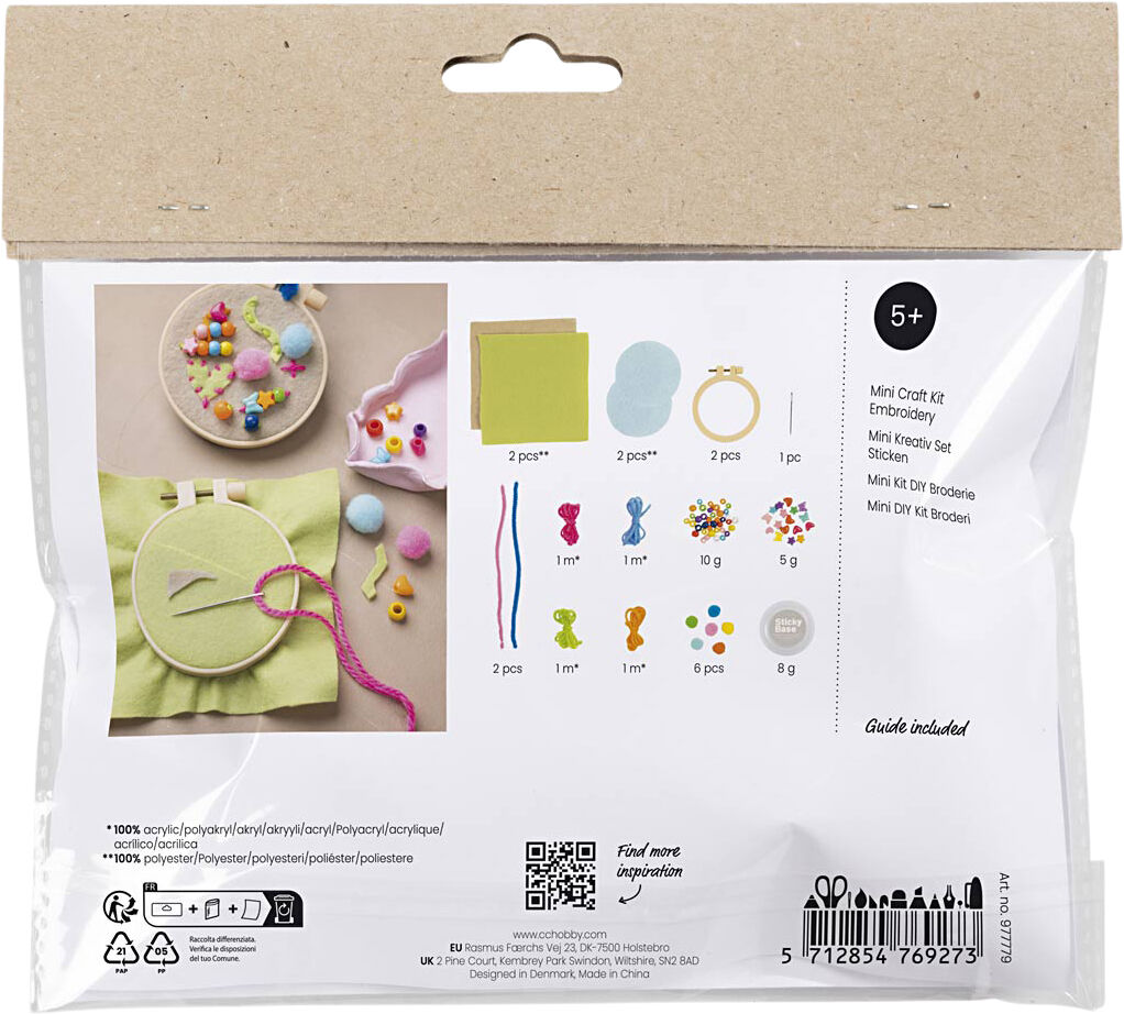 Mini DIY Kit Broderi, Fantasi