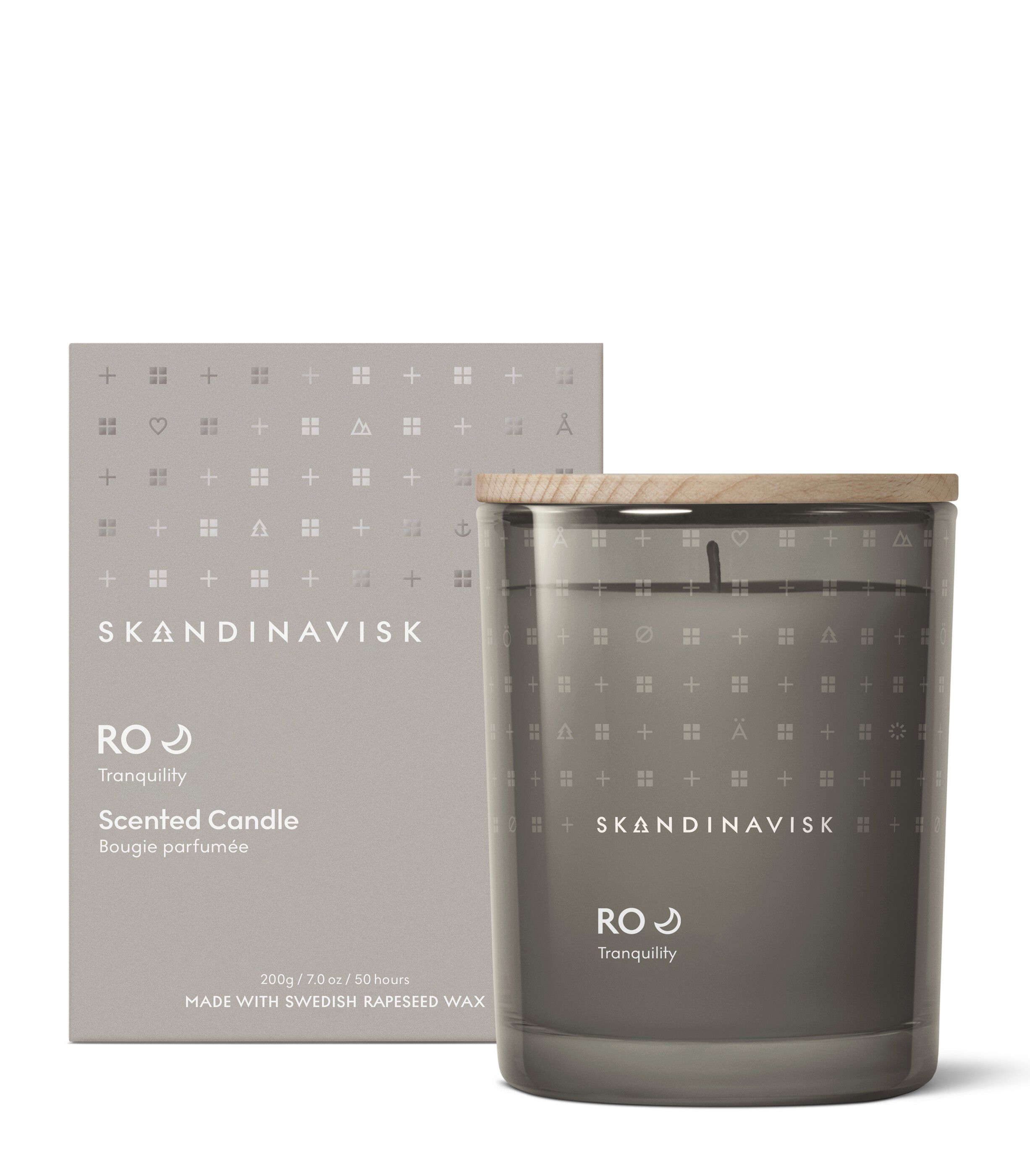 RO Scented Candle w Lid 200g