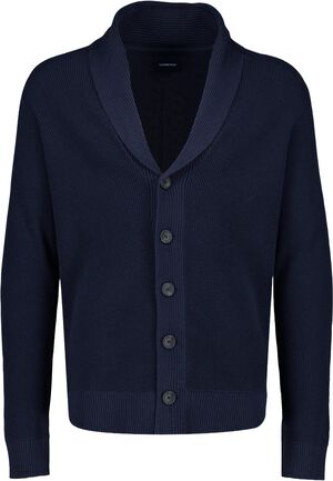Recycled shawl collar cardigan
