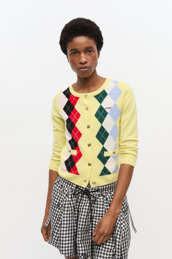 Cashmere Wool Mix Cardigan