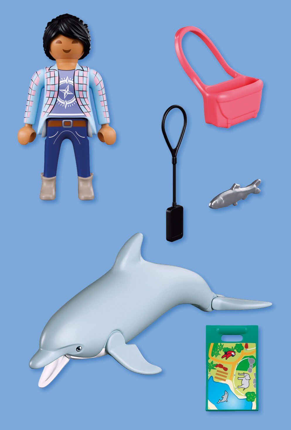 Zoo: Dolphin and Visitor