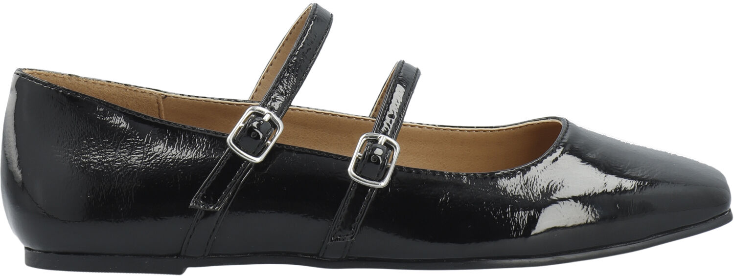 BIAROSE Karr&eacute; Double Mary Jane Flat Faux Leather