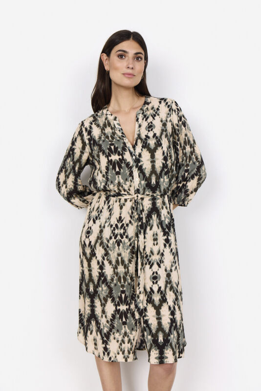 SC-PONTIDA 3 Kjole St&oslash;vet Gr&oslash;n