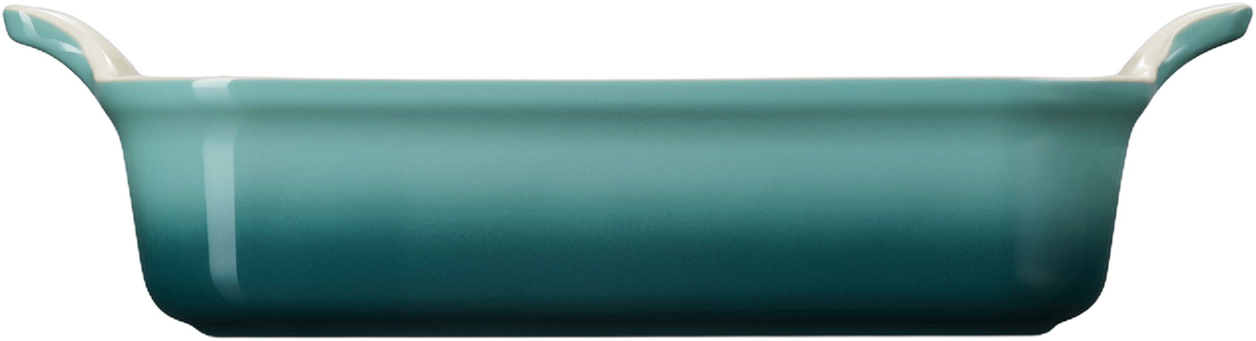 Le Creuset Signature stent&oslash;j Heritage rektangul&aelig;rt fad 26cm Bleu Rivie