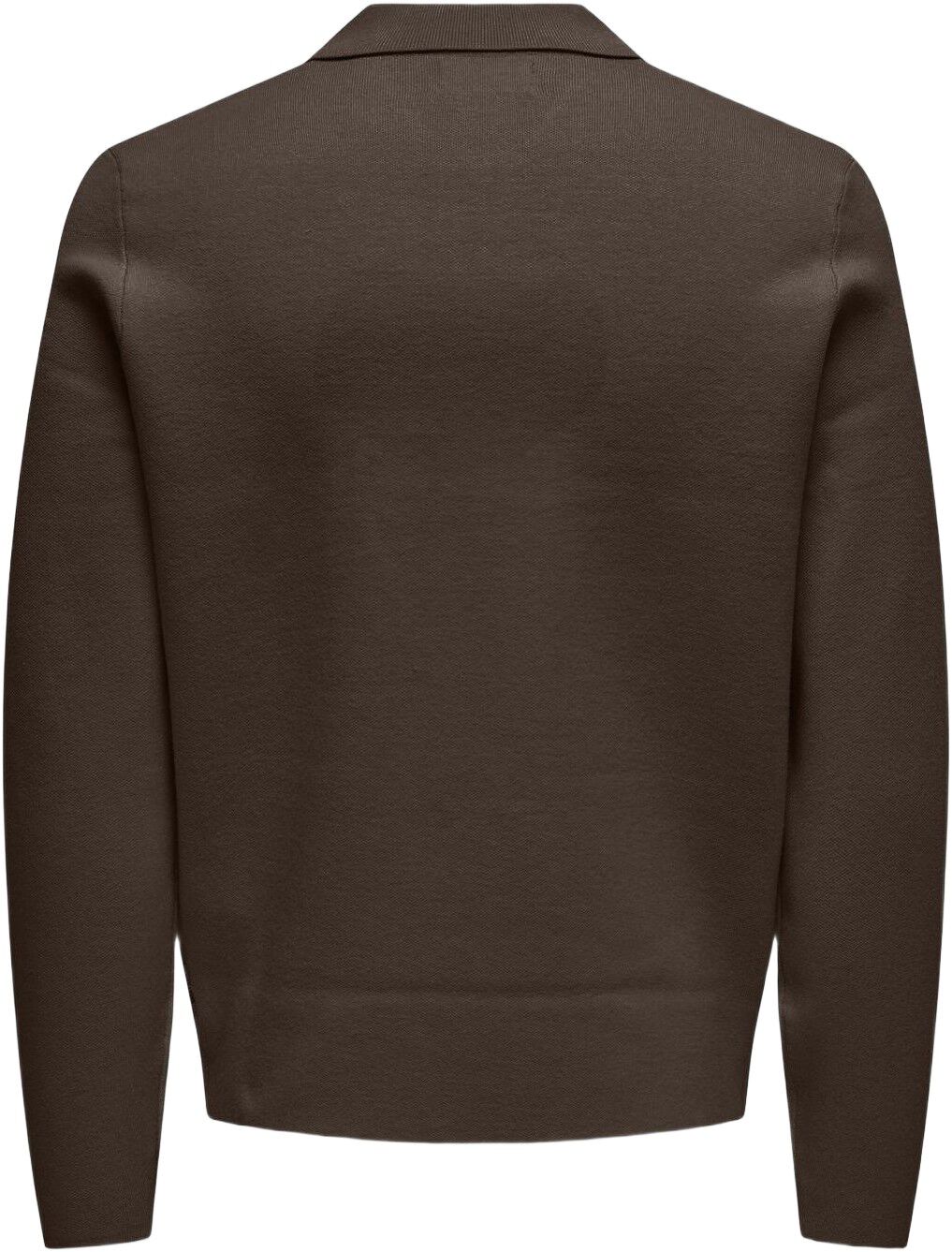 ONSCOOPER REG LS 12 HALF ZIP POLO N