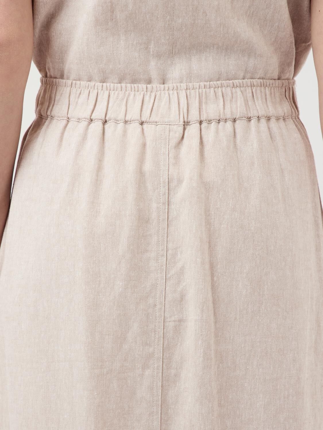 YASUSUMA HW LINEN BLEND LONG SKIRT