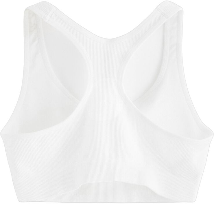 Ribbet blød bh uden sømme