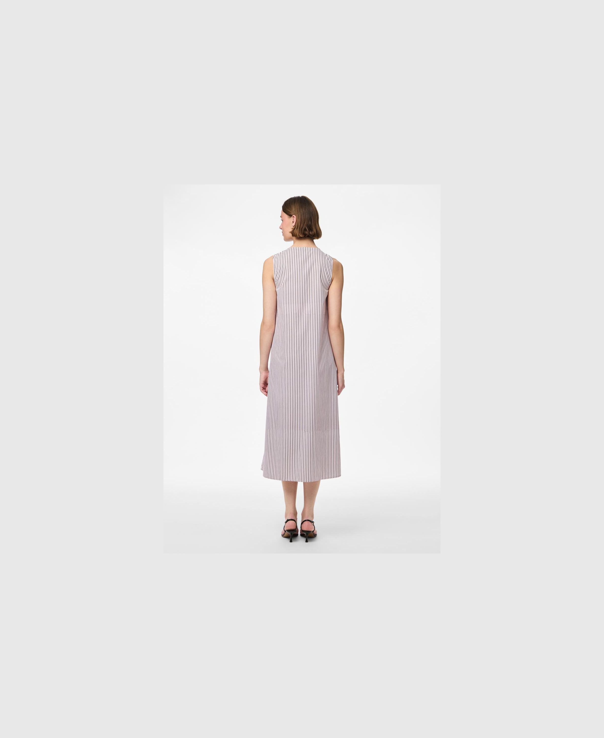 PCJENNA SL MIDI REV. TIE DRESS WVN