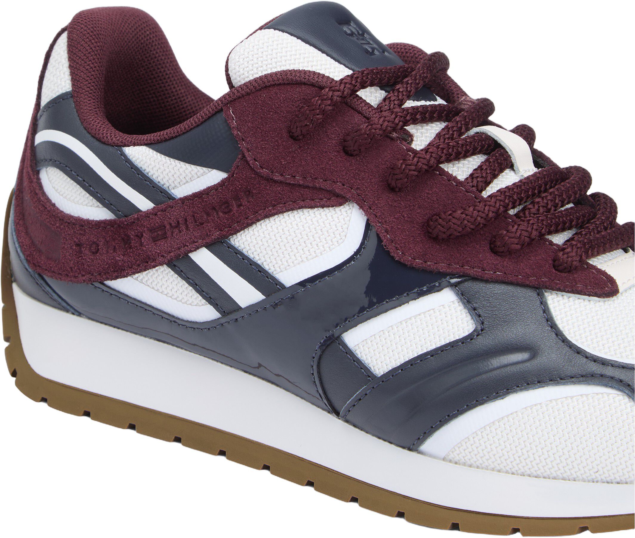 TH Monogram Leather Mixed Texture Trainers