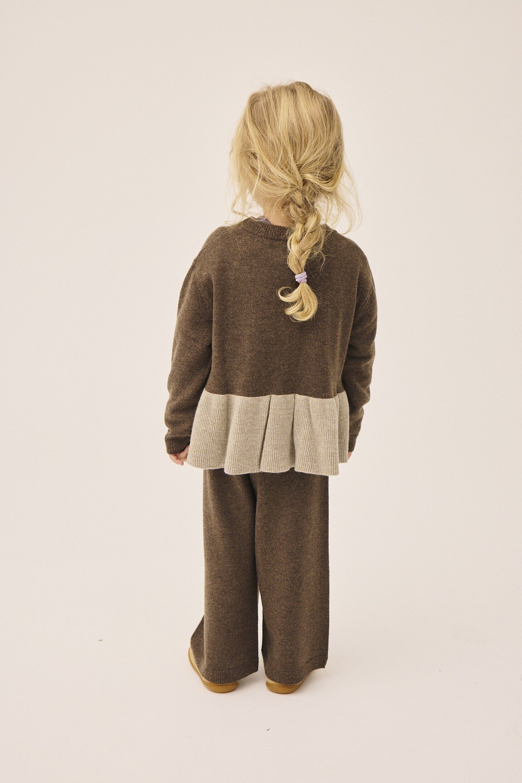 Strikka 14 RWS wool & GCS cashmere cardigan (peplum)