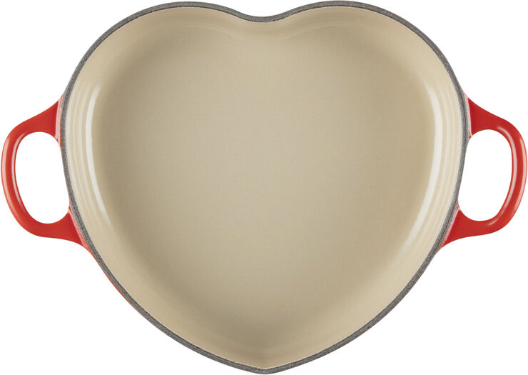 Hjerte Fad Cerise 20cm m/l