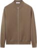 Zipped knit cardigan