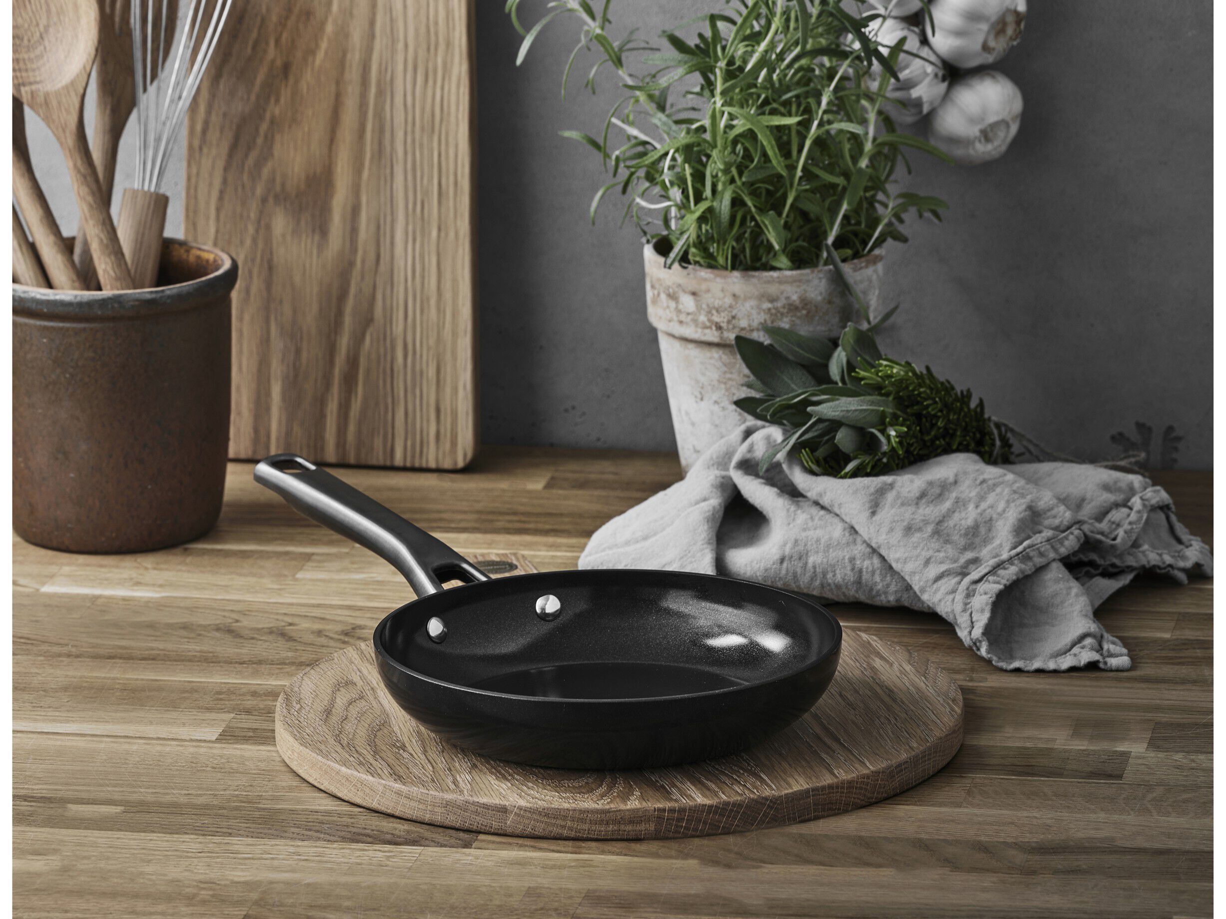 Stegepande Blavet 20 cm Aluminium/keramisk bel&aelig;gning