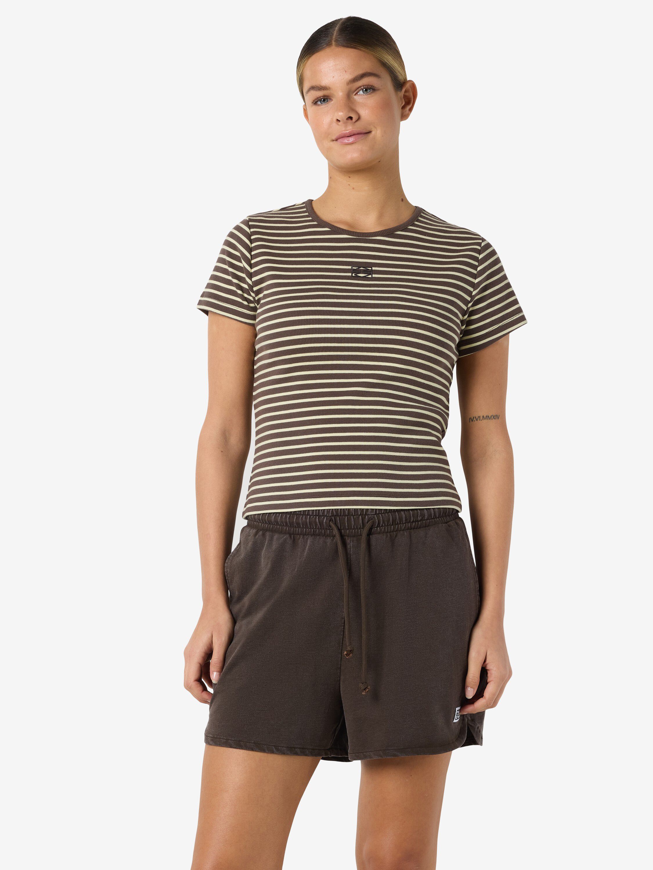 NMJUDY S/S STRIPED BABY TEE JRS