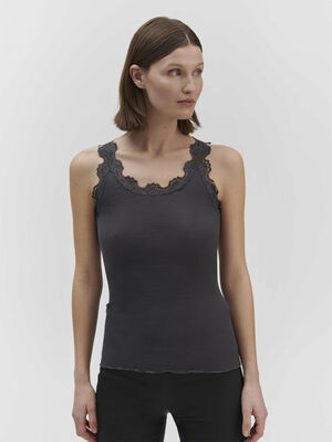 Silk top w/ lace