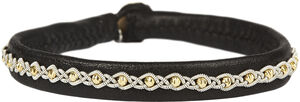 Malin Facet Gold Beads Black