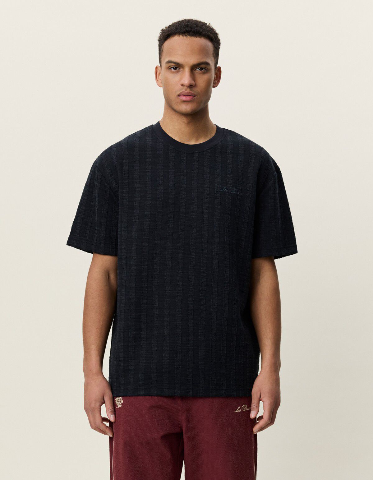 Stripe Jacquard T-Shirt