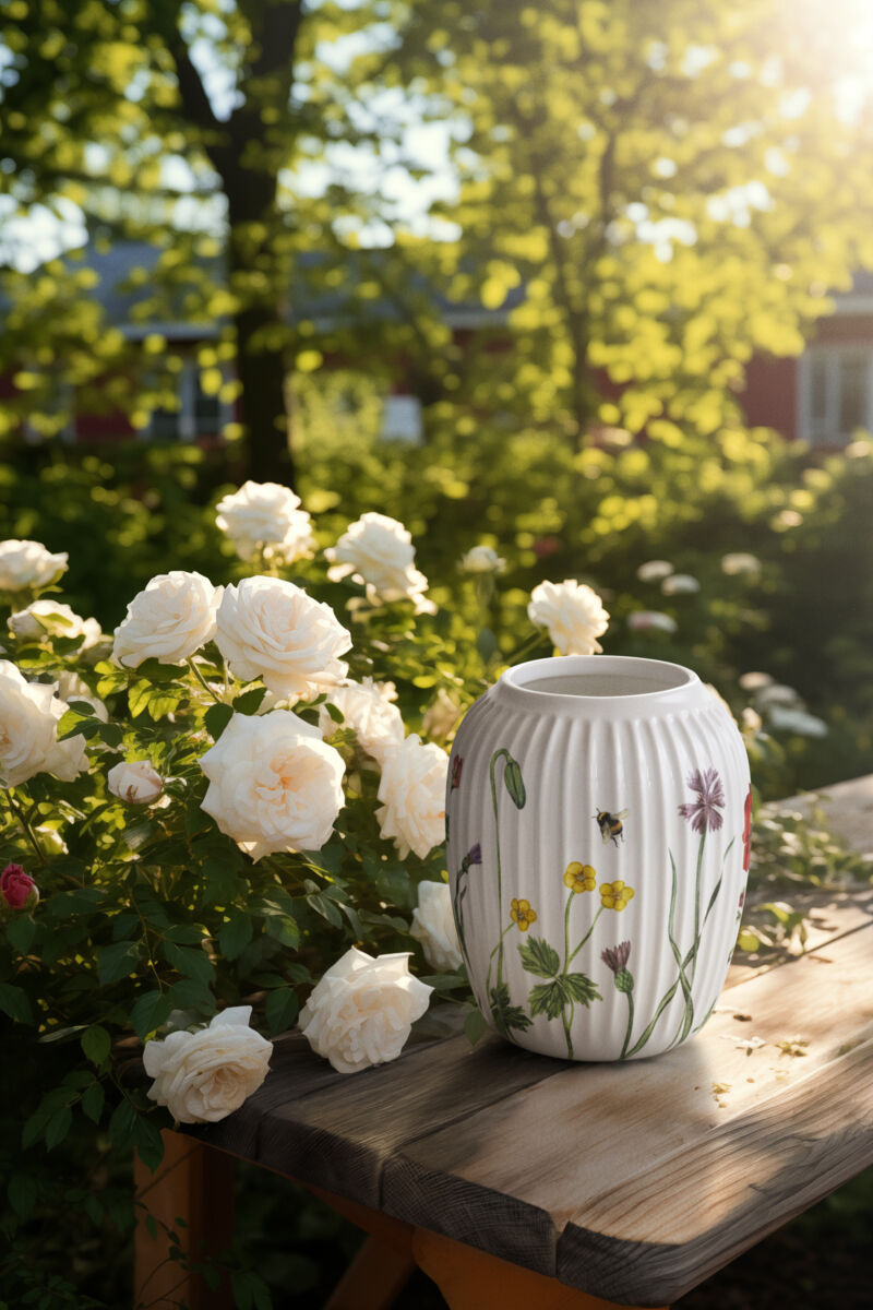 Hammersh&oslash;i Summer Vase H21 cm wild flowers