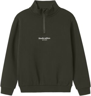NKMBRODY LS NREG SWEAT ZIP BRU NOOS