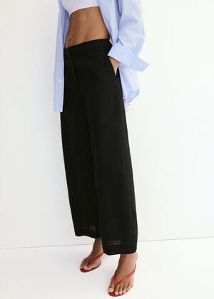 Linen balloon trousers
