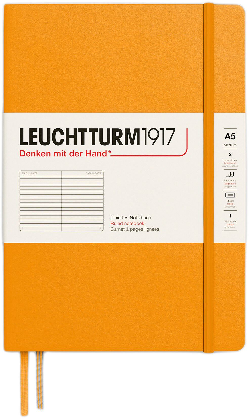 LT1917 notesbog HC L 249s A5/Medium Rising Sun 363388