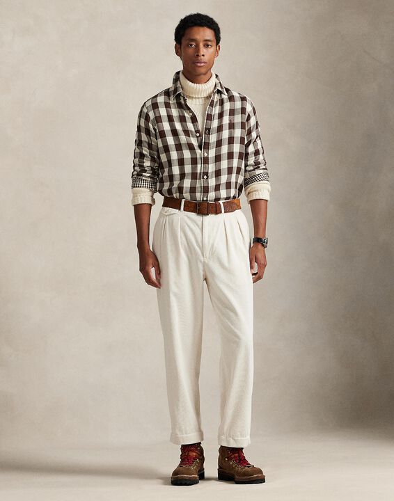 Custom Fit Plaid Double-Faced Shirt