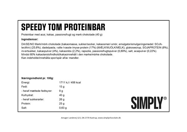 Simply® SPEEDY TOM Proteinbar