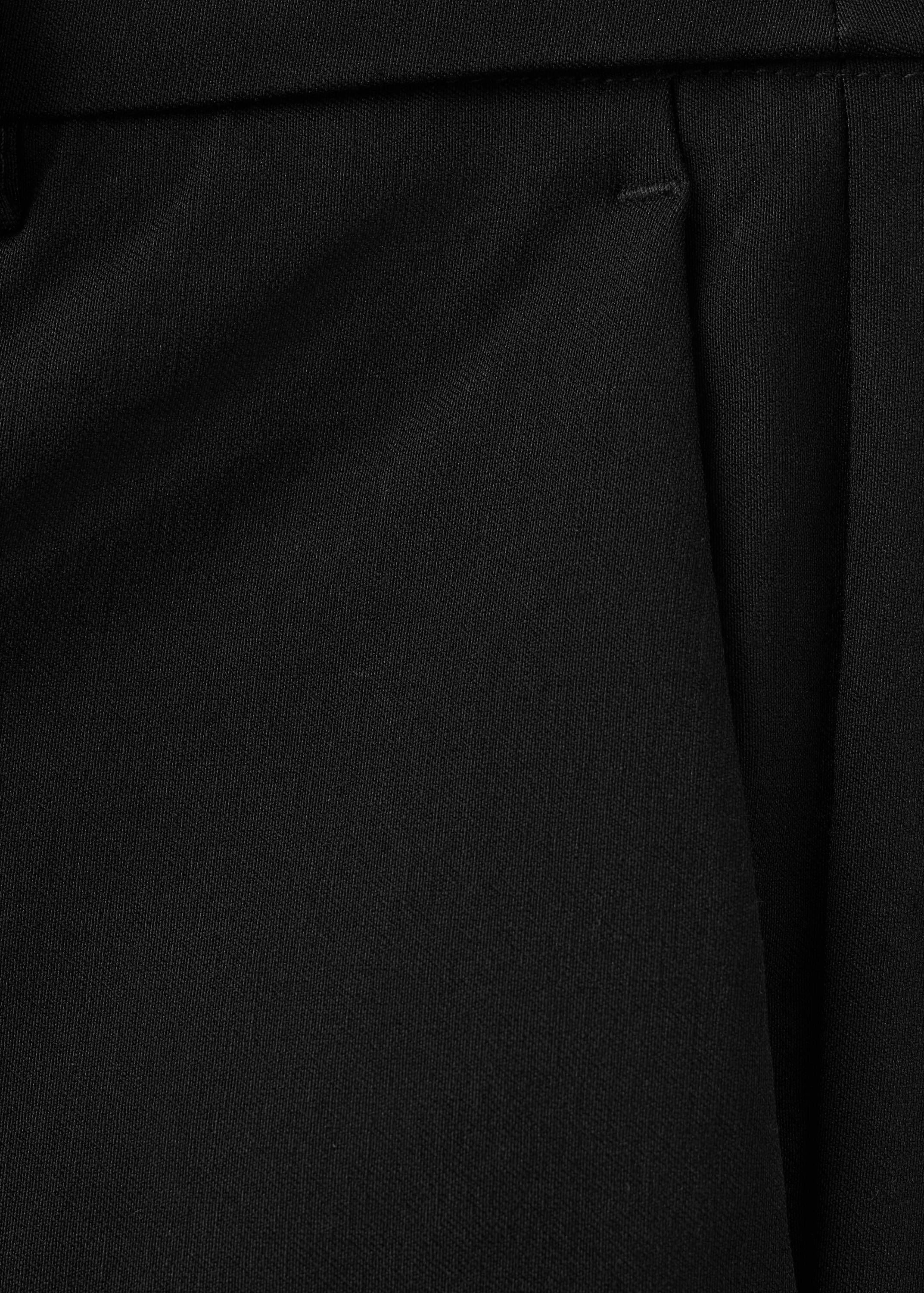 Straight-cut crop trousers