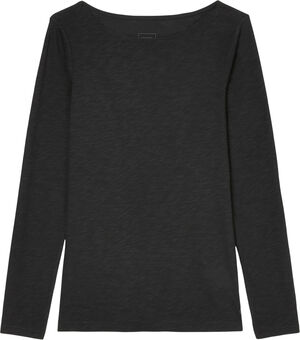 T-shirt, long sleeve, boat neck