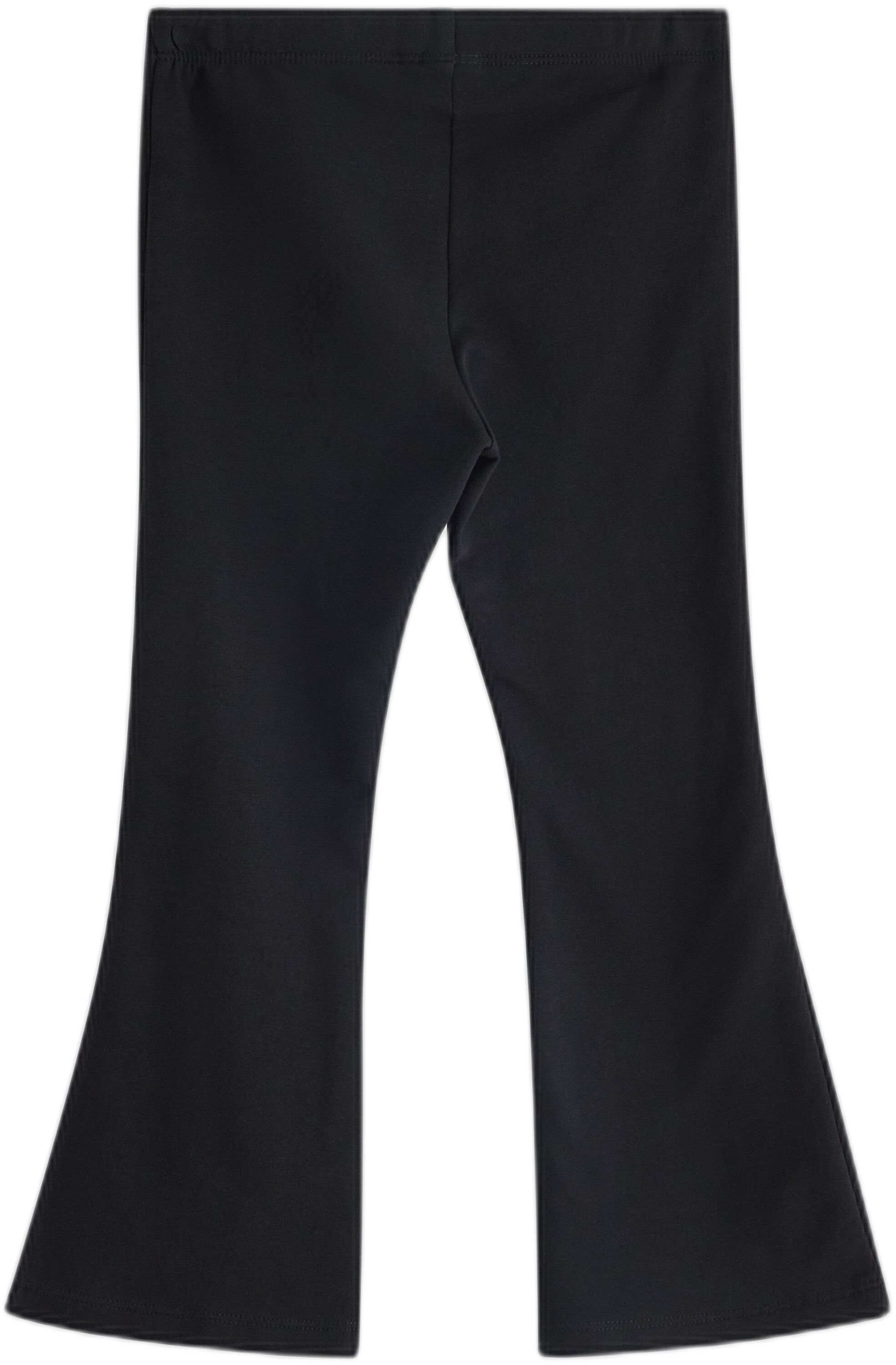 Flared leggings in soft cotton jers