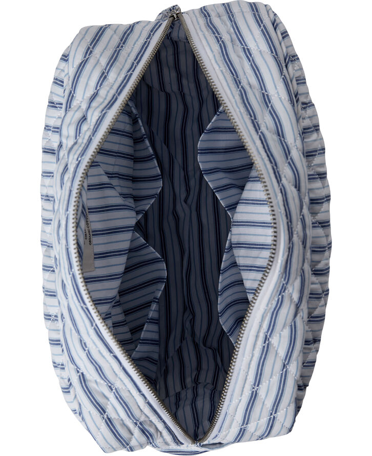 Moira 2 Make up bag Blue Stripe big