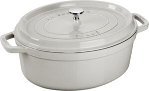 La Cocotte Cocotte 37 cm / 8 l, Oval, White Truffle, St&oslash;beje