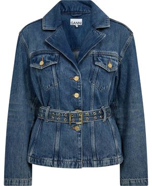 Soft Rigid Denim Short Jacket