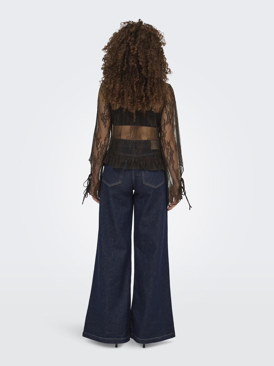 ONLCALIBEA L/S RUFFLE TOP WVN EX