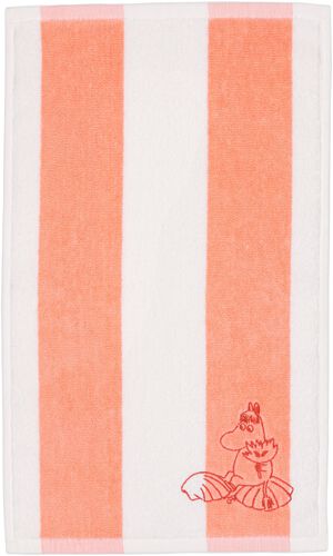 Moomin Arabia 30X50cm håndklæde Snorkfrøken ferskenstribet GOTS
