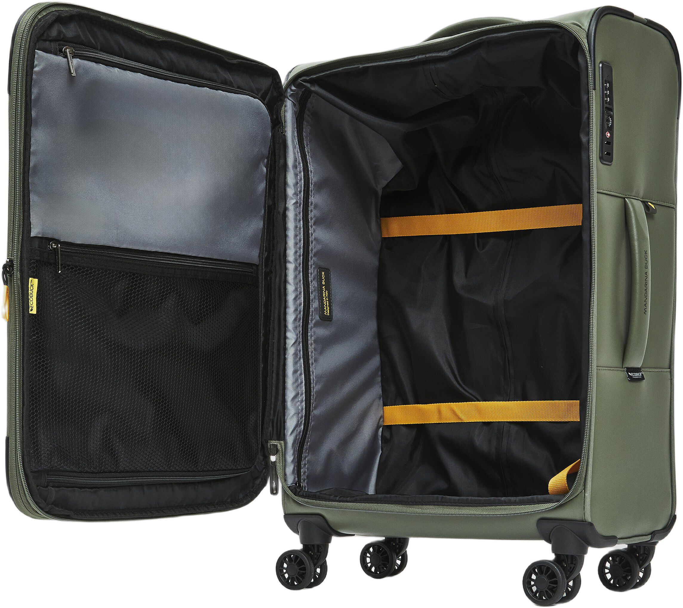 ECO COATED TROLLEY MEDIUM EXP / PINE GREEN