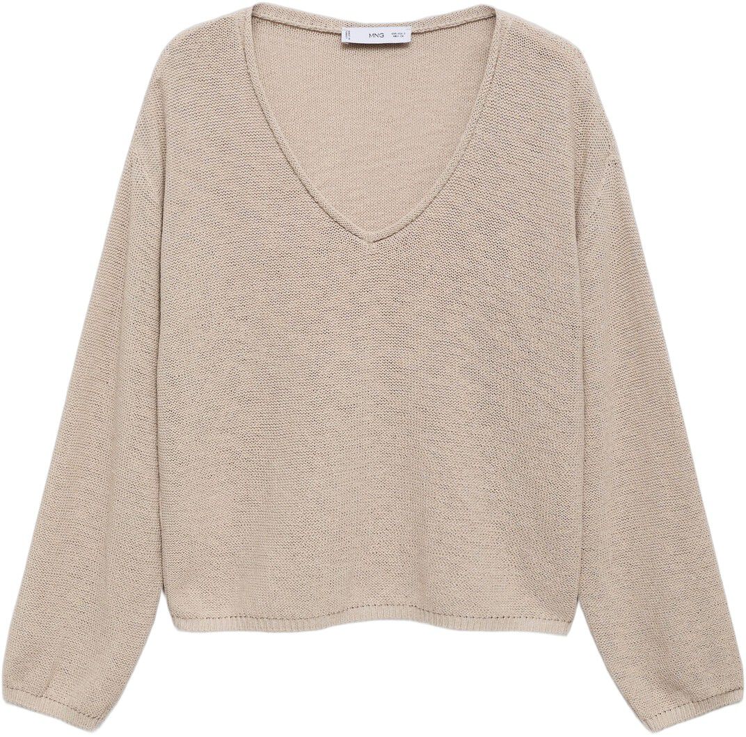 V-neck knit sweater