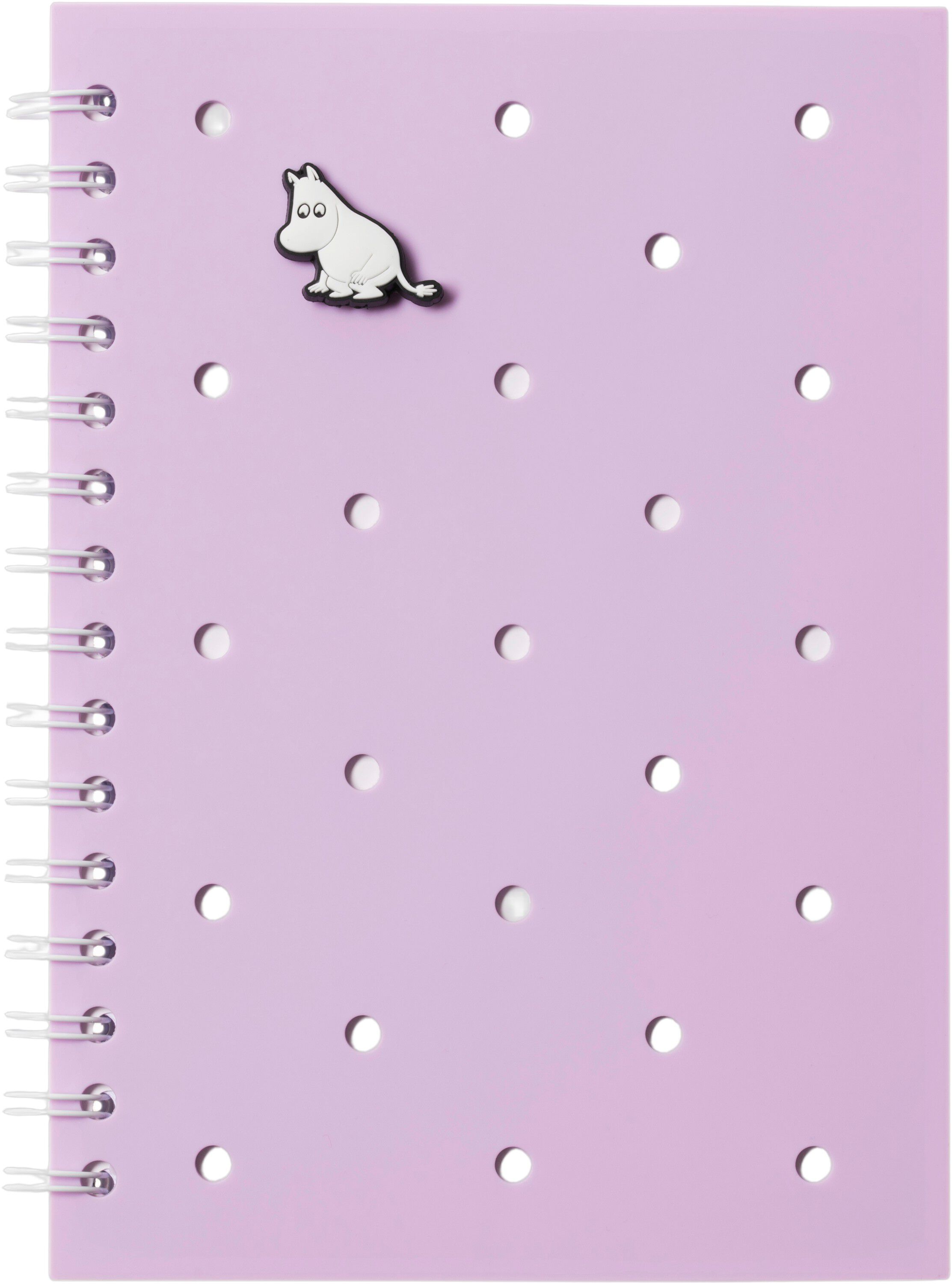 Moomin notebook&charm lila