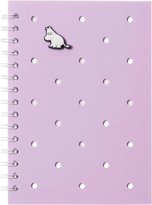 Moomin notebook&charm lila