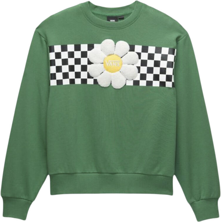 oversized floral crew sweatshirt