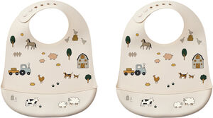 Tilda Printed Bib 2-Pack