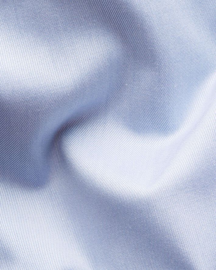 Slim Fit Solid Brown Buttons Signature Twill Shirt